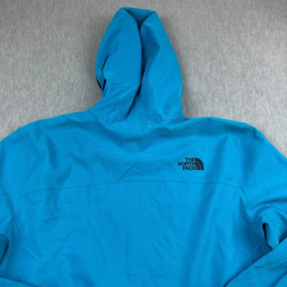 The North Face Jacket Mens Large Blue Nimble WindWall Hooded Hiking Outdoor‎